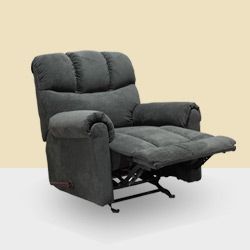 Minhas Laurent Smoke Fabric Swivel Chair